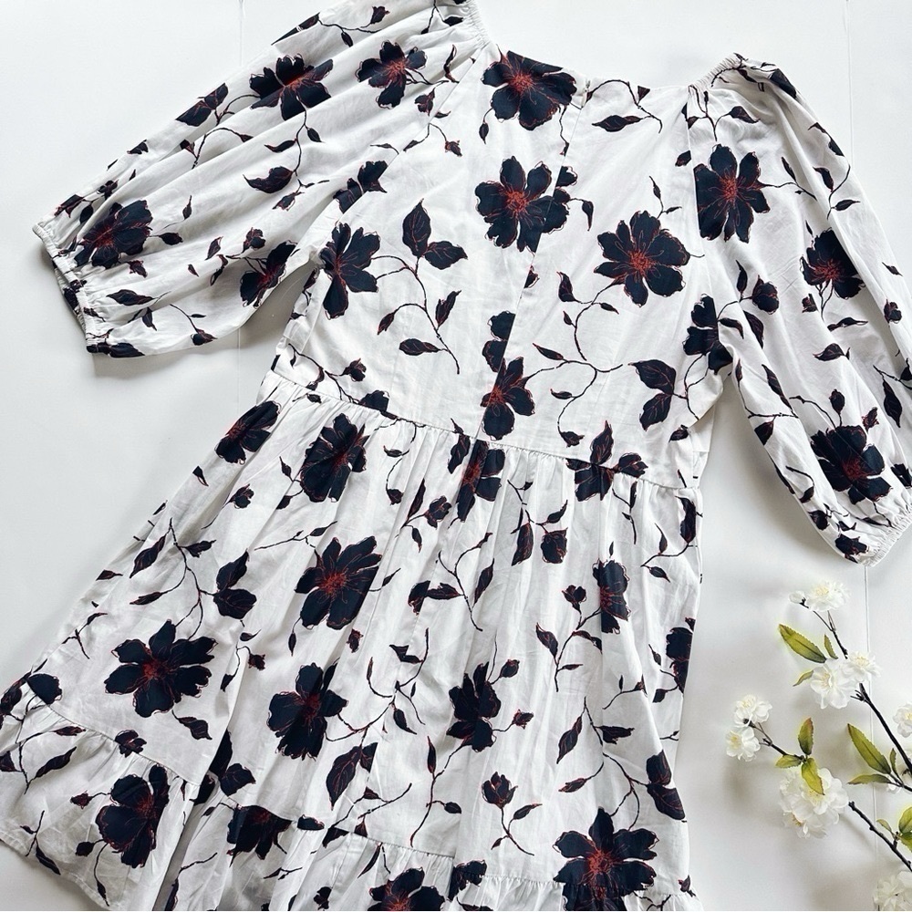 Du Paradis Floral Cotton Poplin Women’s Dress - Picture 3 of 8